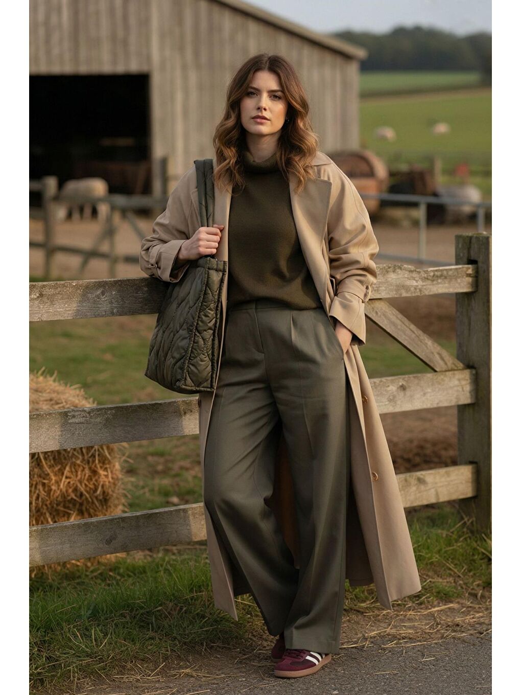 Yeşil Kapitone Çanta - Puffer Bag-5