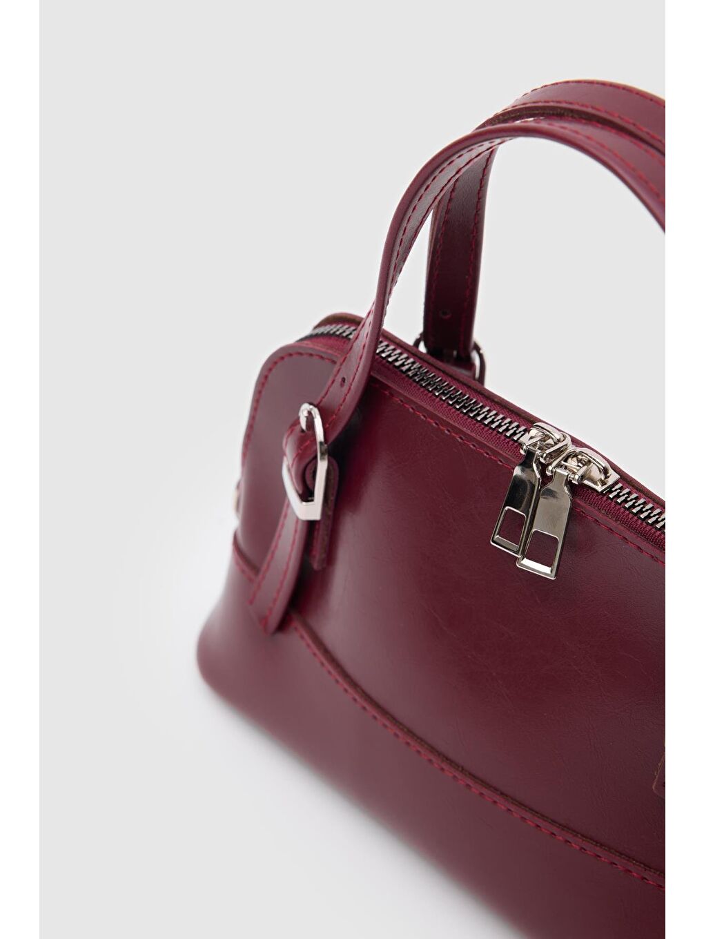 Ribbon Mini Çapraz Çanta Bordo-5