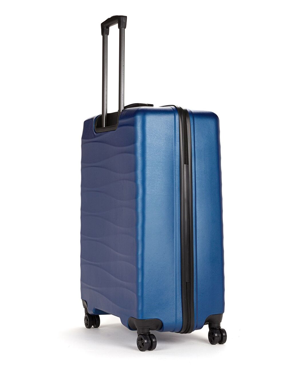 Mavi ABS Unisex Dalgalı 75cm Büyük Boy Valiz FSL119-2