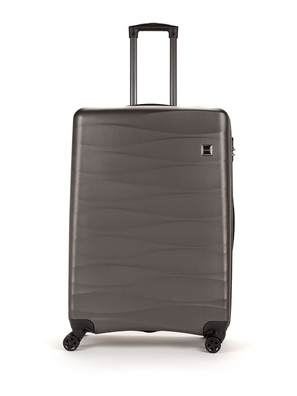 Antrasit ABS Unisex Dalgalı 75cm Büyük Boy Valiz FSL119