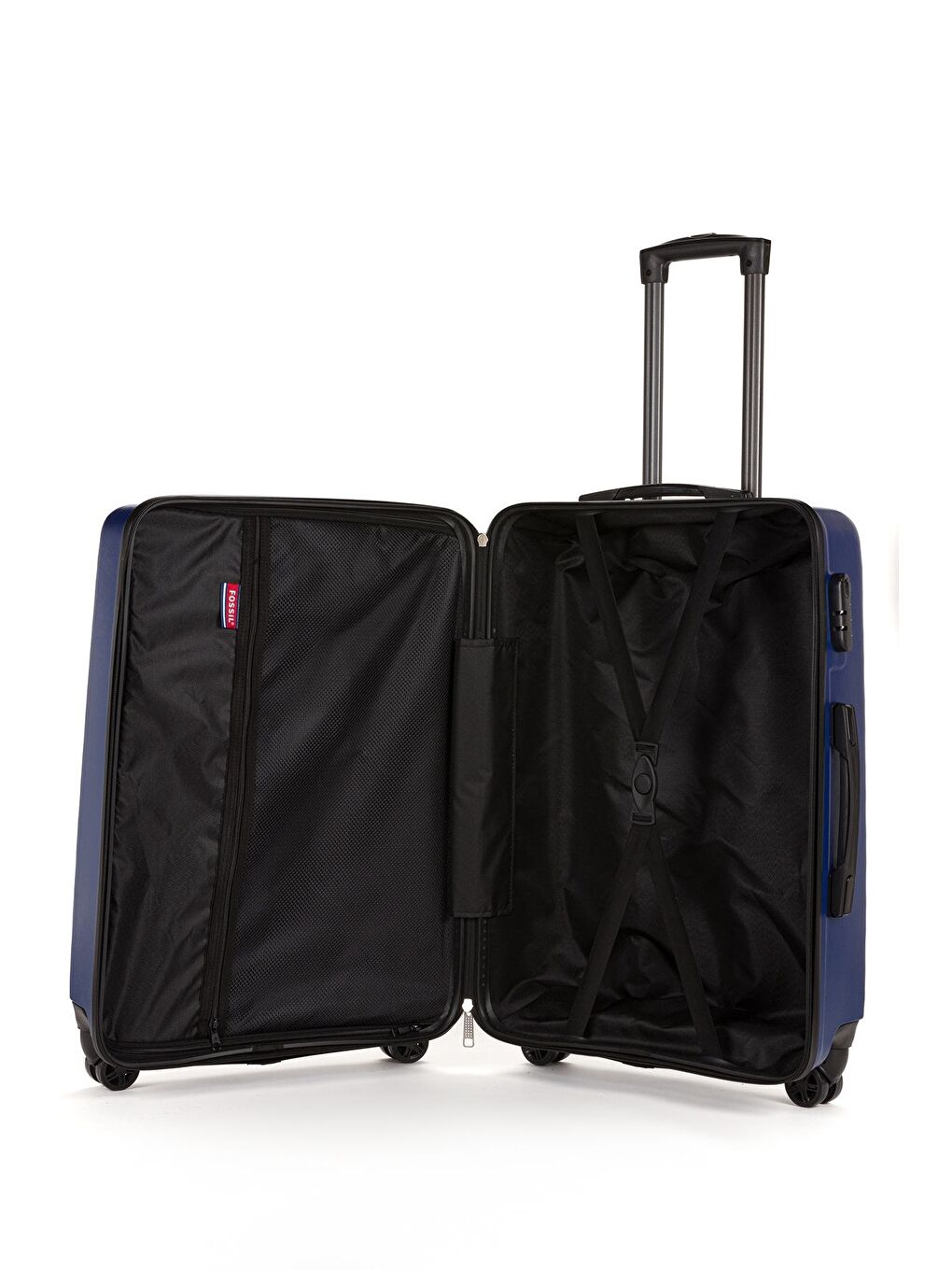 Mavi ABS Unisex Dalgalı 75cm Büyük Boy Valiz FSL119-3