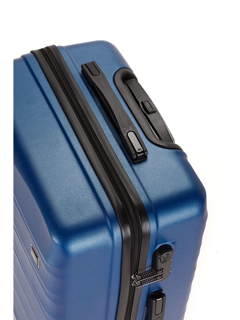 Mavi ABS Unisex Dalgalı 75cm Büyük Boy Valiz FSL119-6