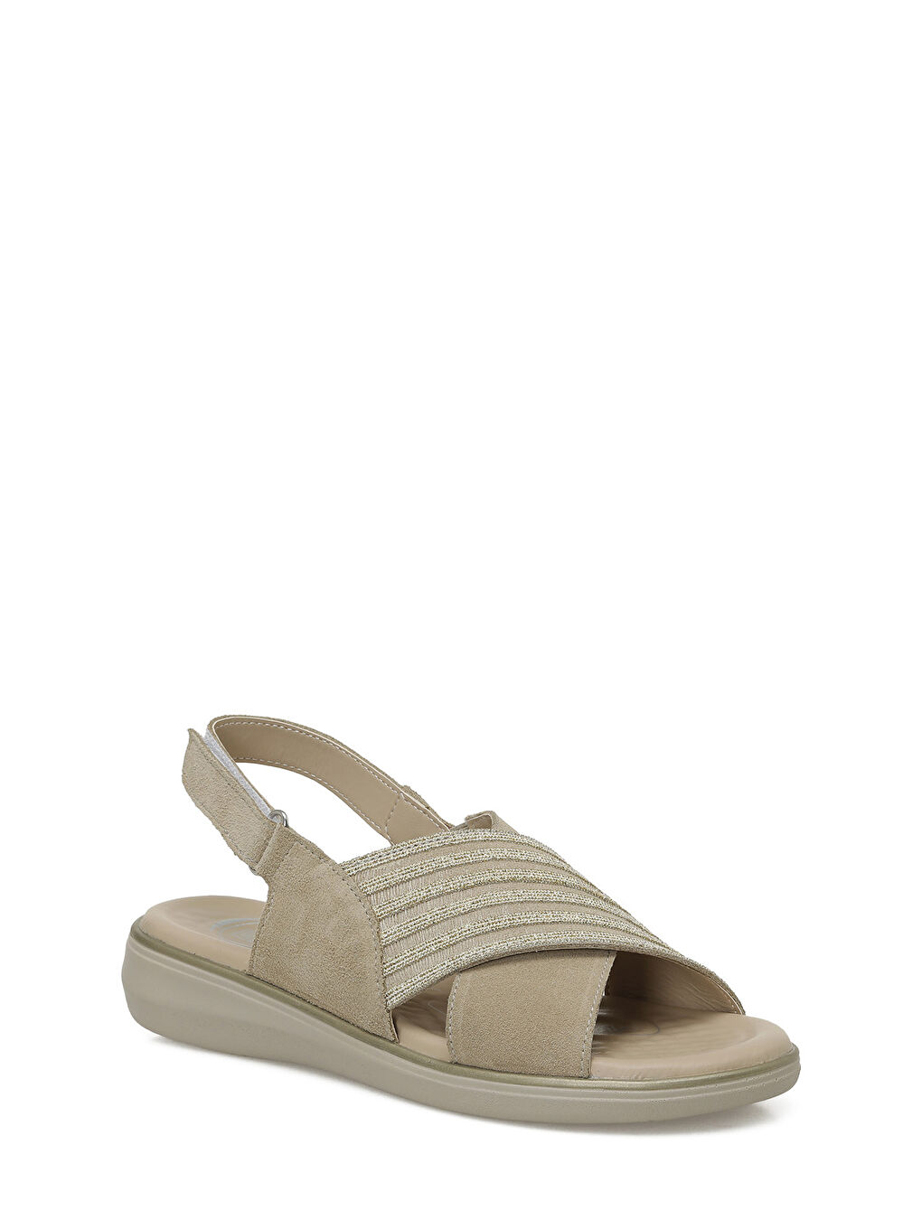 105521.Z5FX Bej Kadın Comfort Sandalet-1