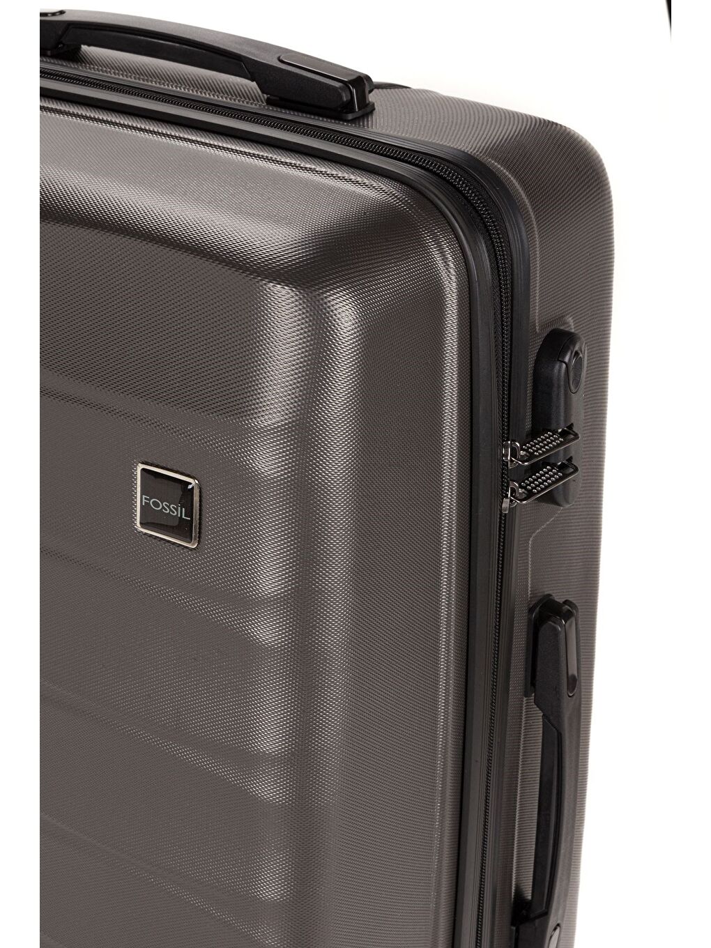 Antrasit ABS Unisex Dalgalı 75cm Büyük Boy Valiz FSL119-6