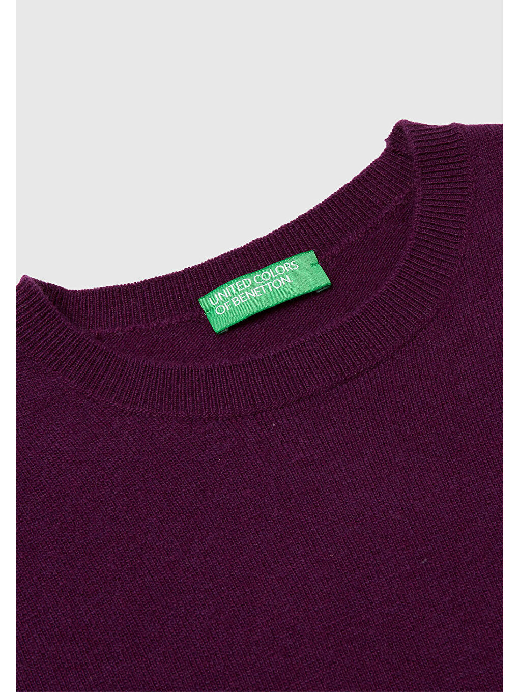 Kadın Mürdüm %100 Merino Bisiklet Yaka Kazak-6