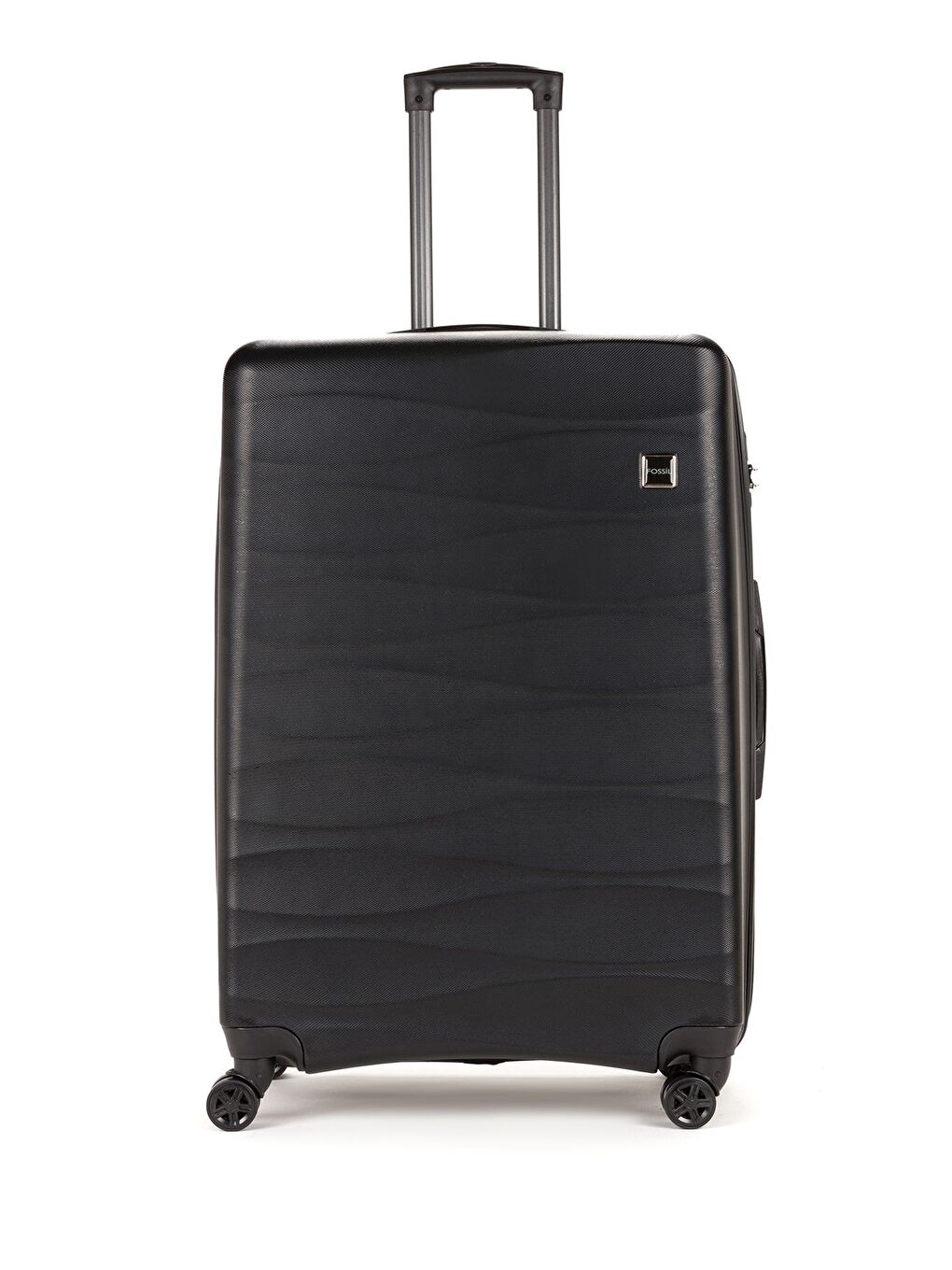 Siyah ABS Unisex Dalgalı 75cm Büyük Boy Valiz FSL119