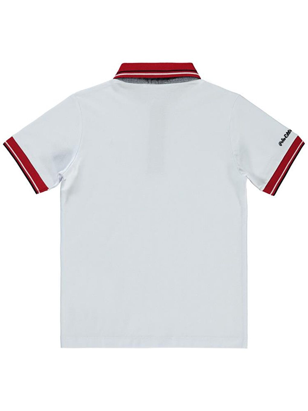 Beyaz Boys Polo Edition Nakışlı 6-9 Yaş Tişört-1