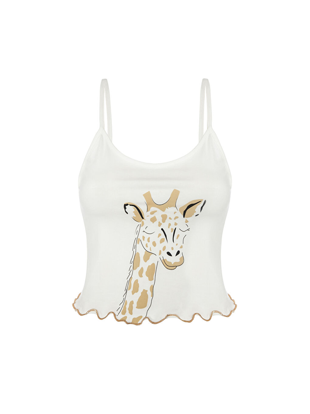 Lila Kadın İnce Askılı Desenli Pamuklu Şortlu Pijama Takımı-1