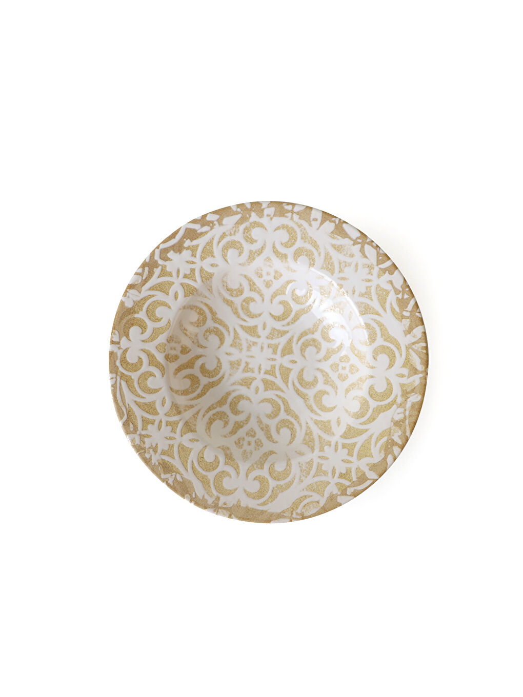 Ekru Vintage Gold Ege Makarna Tabağı 28 Cm-4