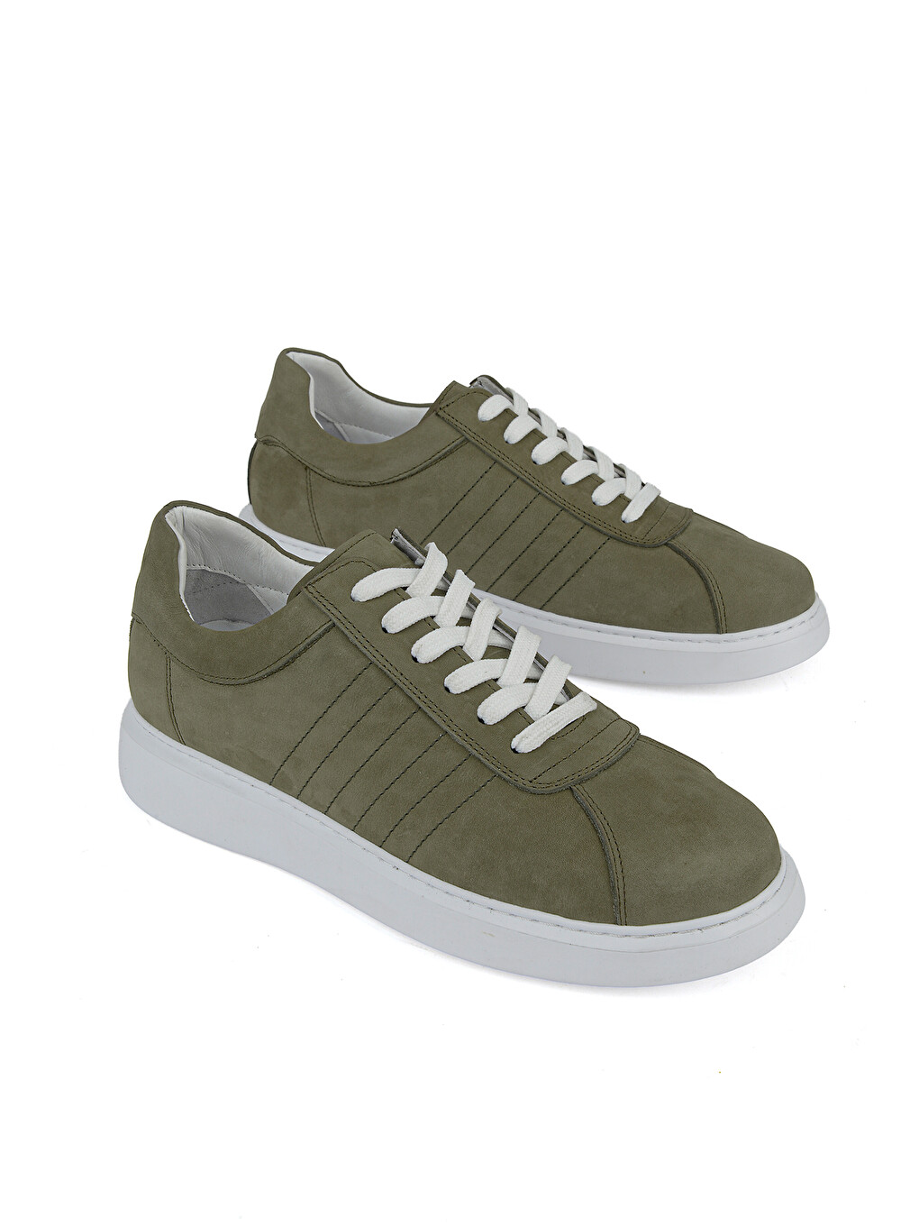 Erkek Hakiki Deri Sneaker 1611066Z2880 Haki-1