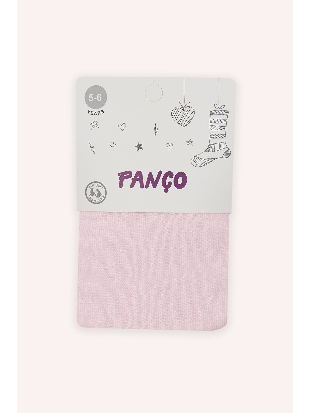 Kız Çocuk Pamuklu Pembe Külotlu Çorap