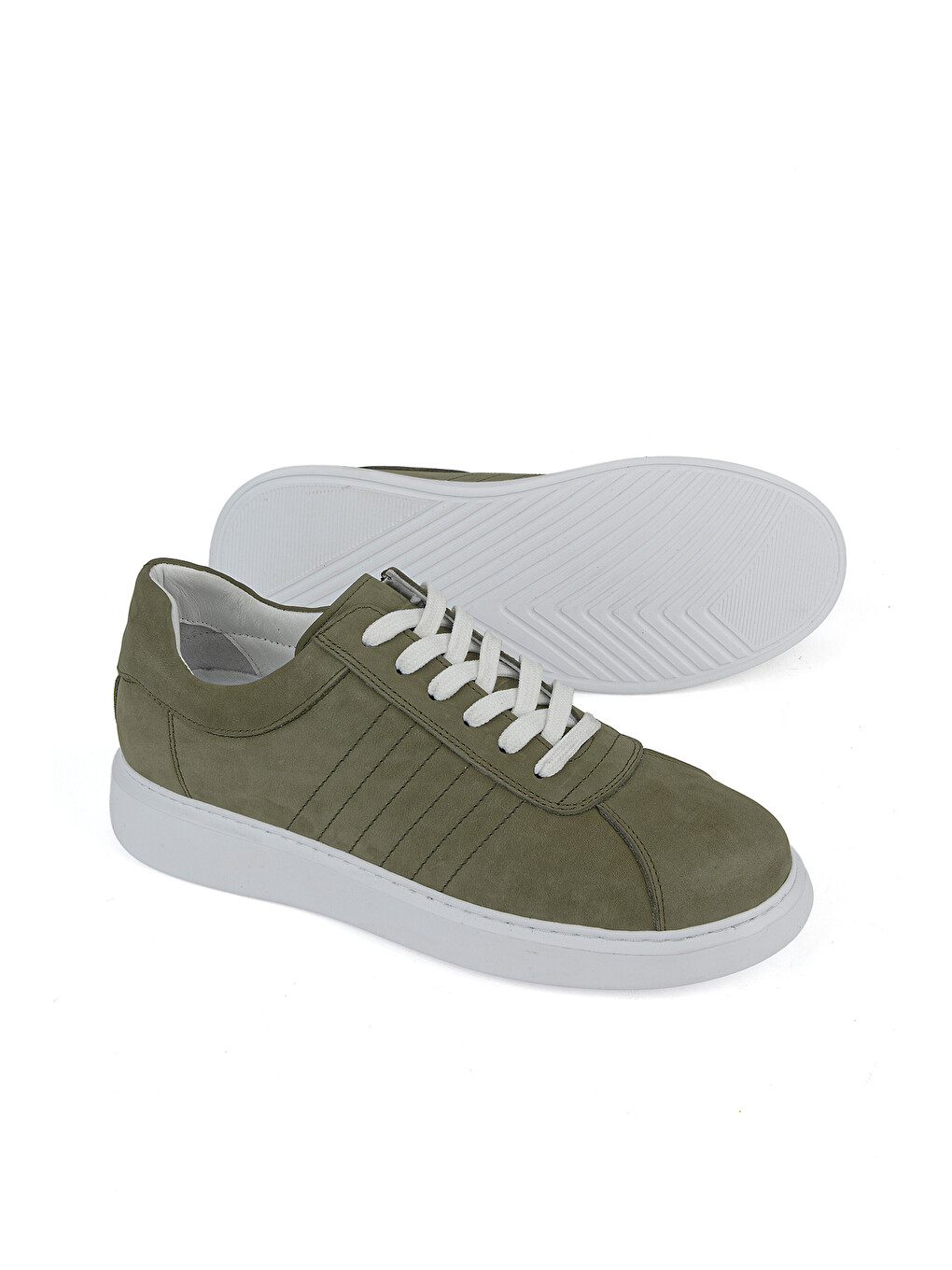 Erkek Hakiki Deri Sneaker 1611066Z2880 Haki-3