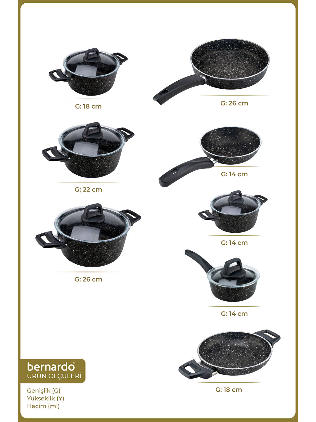 Anita 13 Parça Tencere Seti Siyah-1