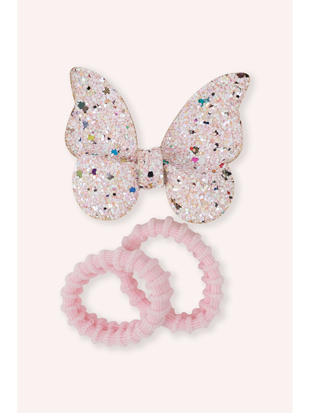 Kız Çocuk Glitterlı Pembe Toka Seti