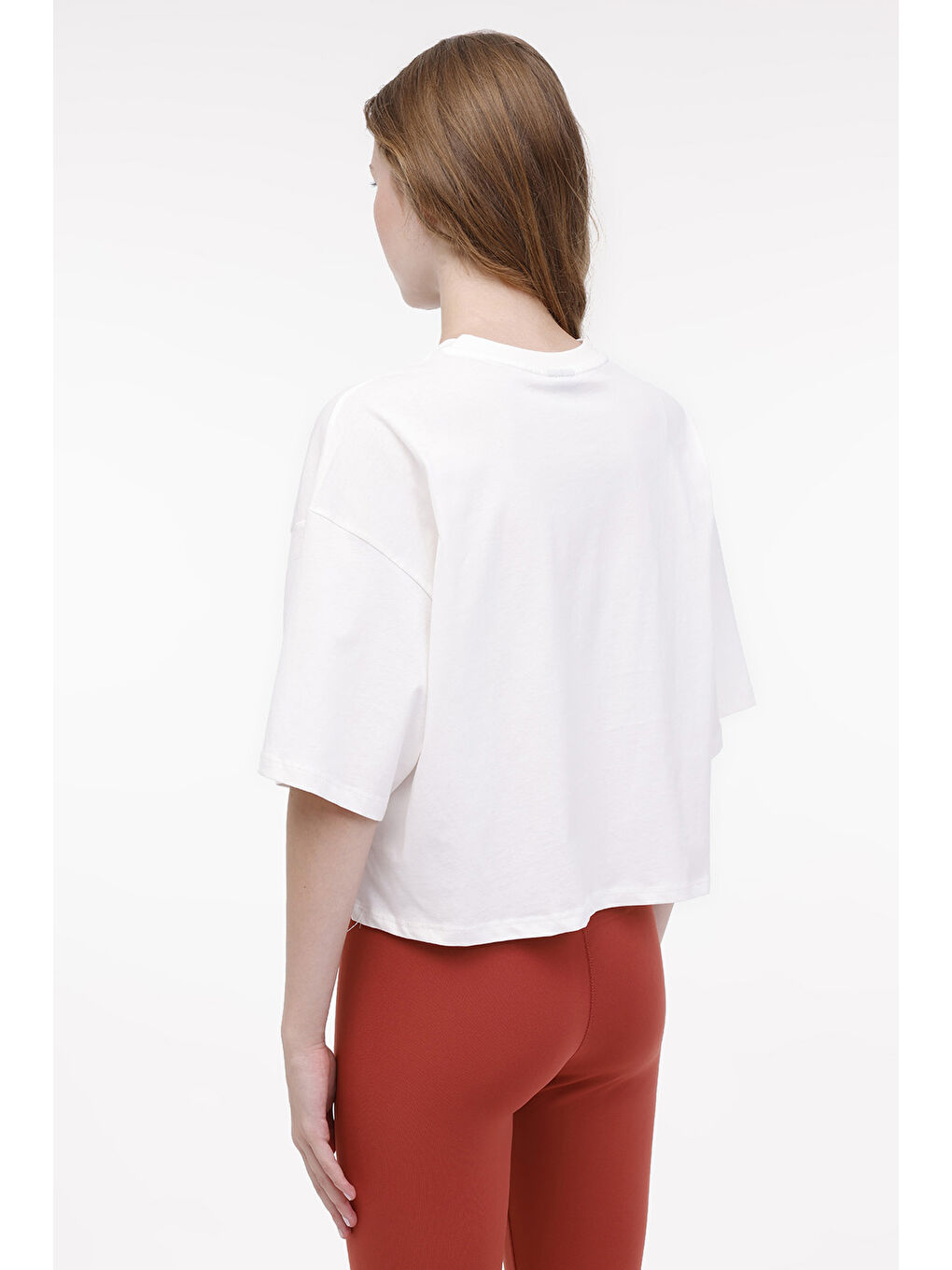 Bej WL WINDA 11SS9090 4FX Ekru Kadın Kısa Kol T-Shirt-1