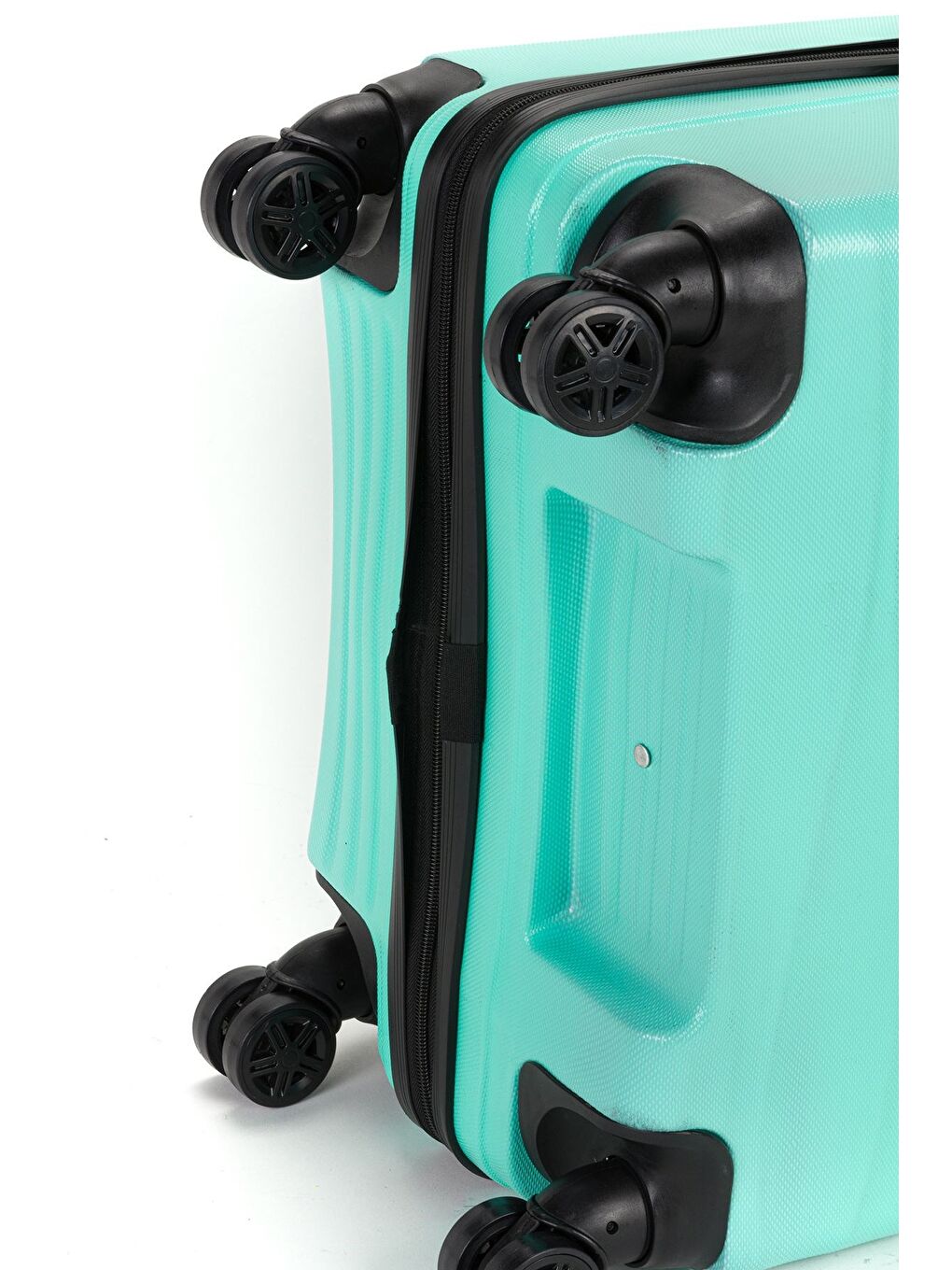 Turkuaz ABS Unisex Dalgalı 75cm Büyük Boy Valiz FSL119-6