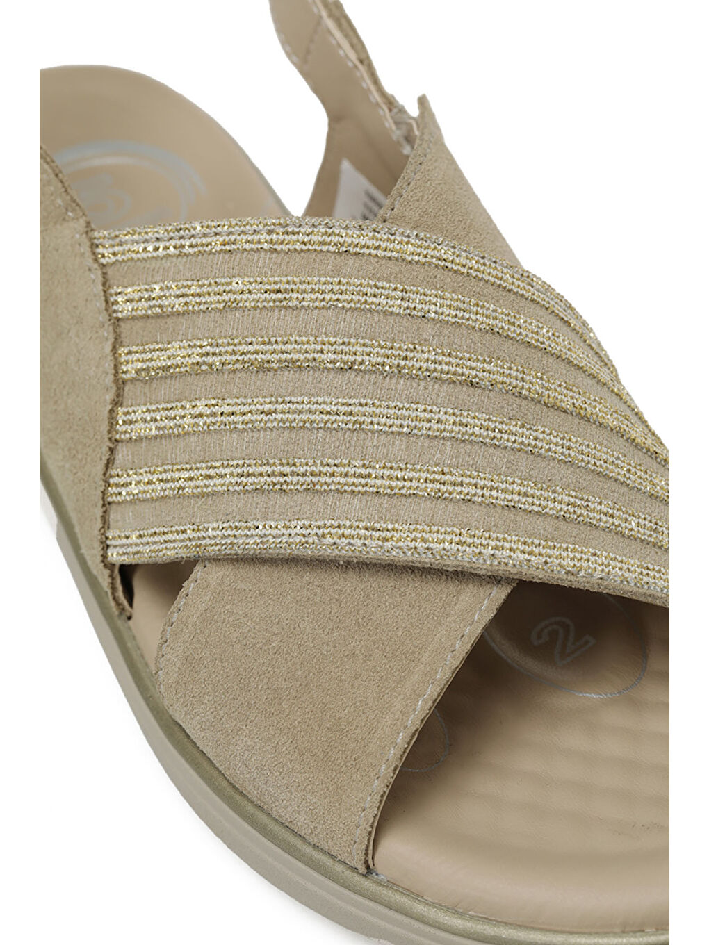 105521.Z5FX Bej Kadın Comfort Sandalet-6