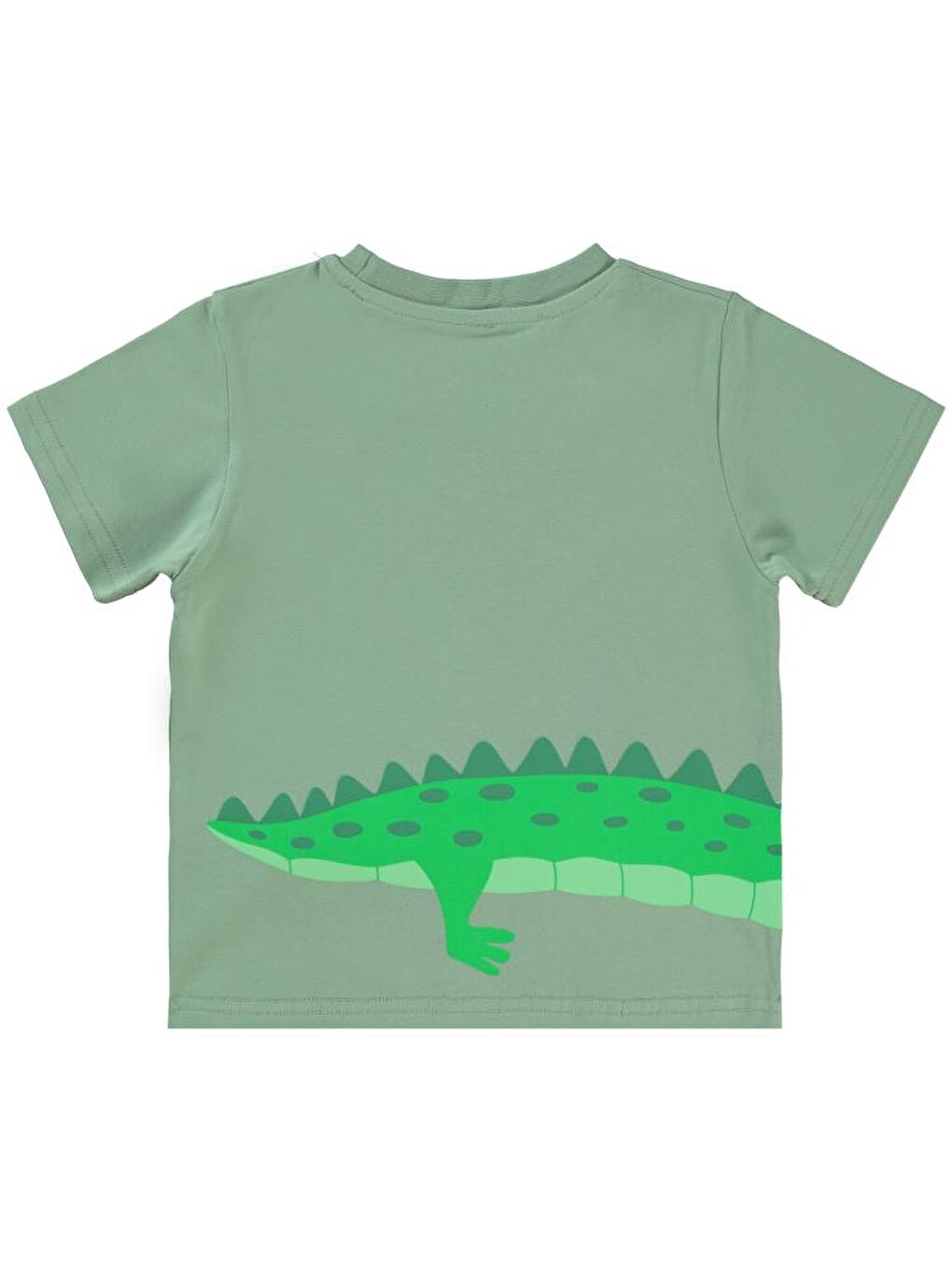 Haki Boys Timsah Baskılı 2-5 Yaş Tişört-1