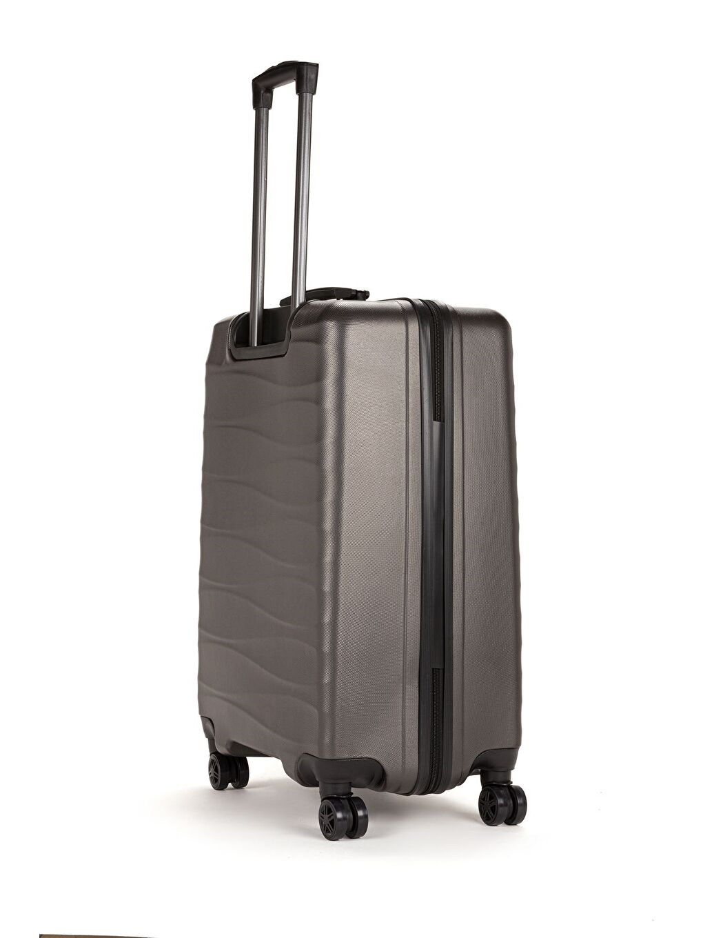 Antrasit ABS Unisex Dalgalı Kabin Orta Büyük Boy 3'lü Valiz Seti FSL119-3