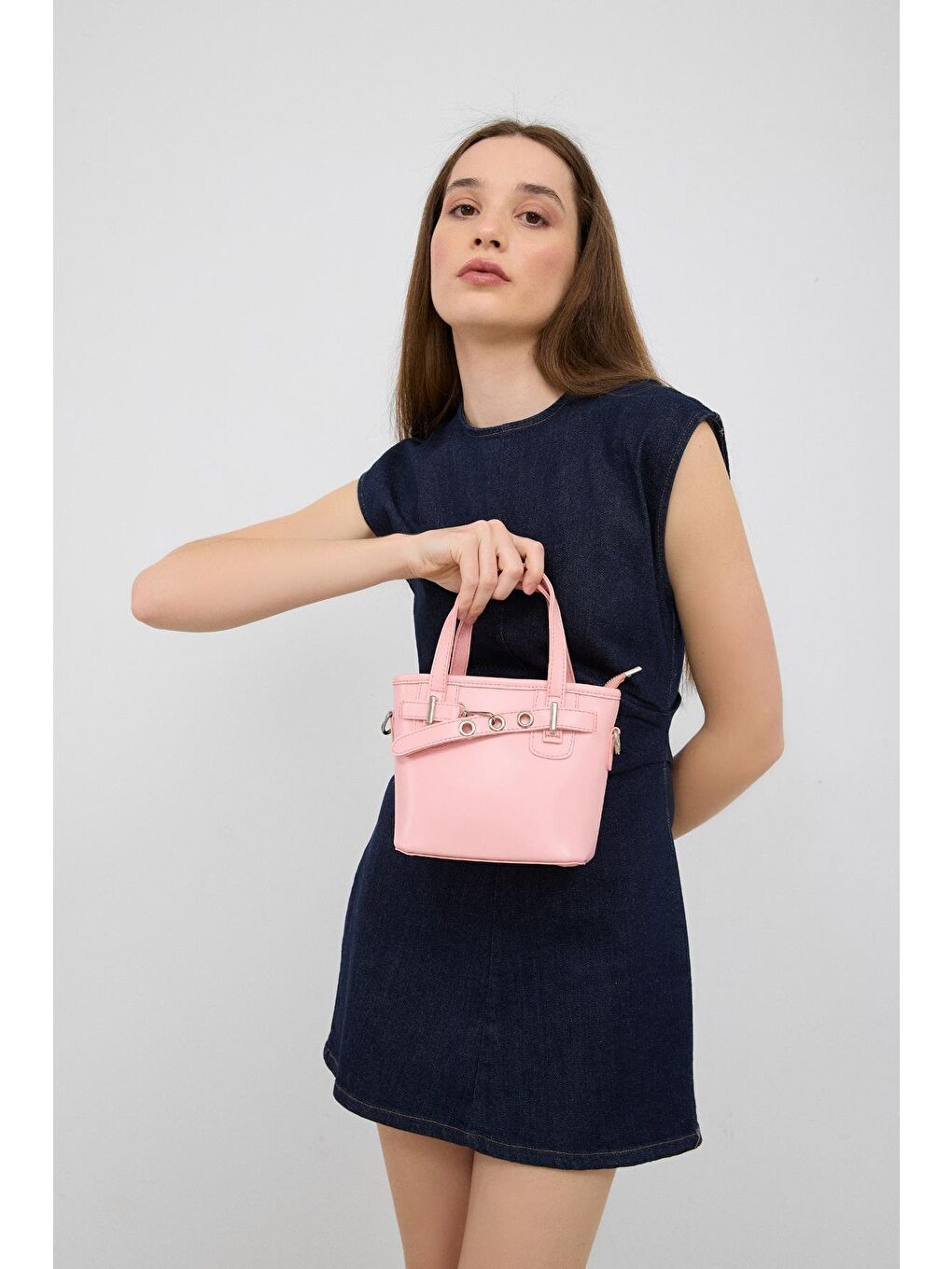 Papillon Vintage Çapraz Çanta Pembe-1