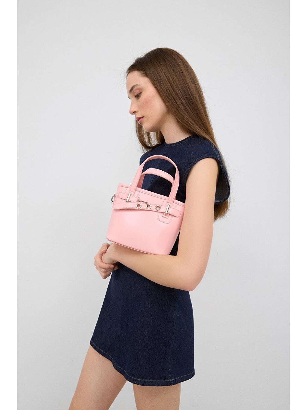 Papillon Vintage Çapraz Çanta Pembe-2