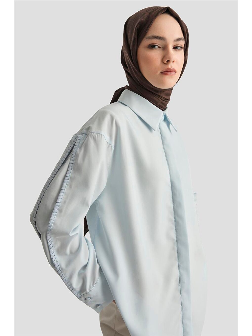 Mixli Gömlek 25Y3707 Mavi-2