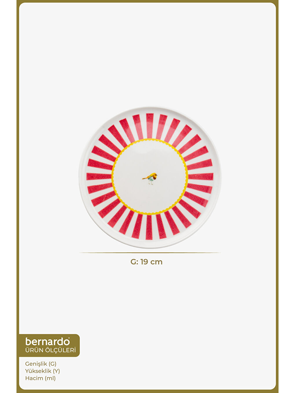 Karışık Bird Time 6 Parça Pasta Takımı-1