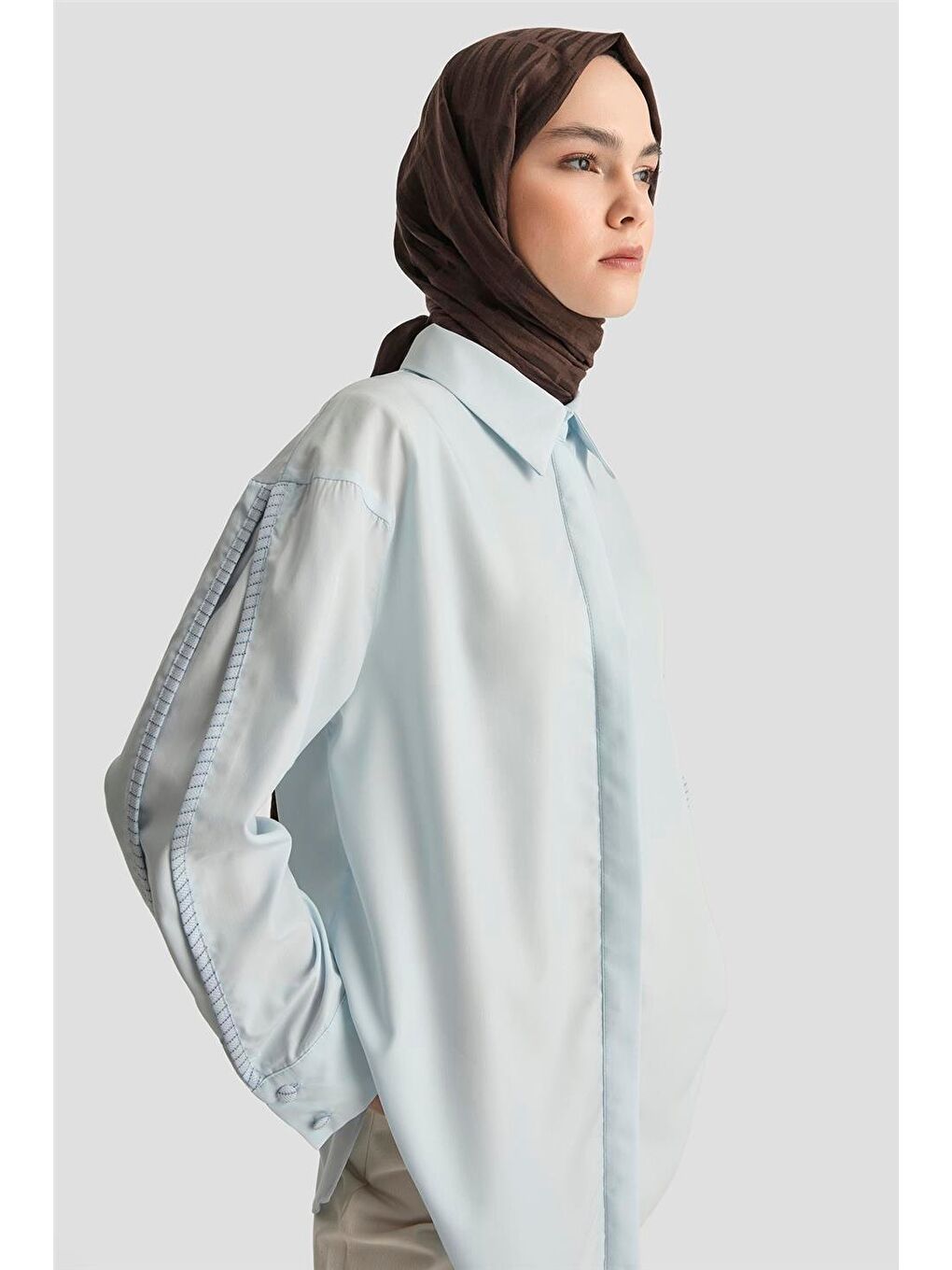 Mixli Gömlek 25Y3707 Mavi-3