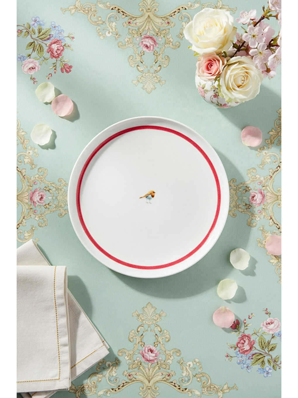 Karışık Bird Time 6 Parça Pasta Takımı-2