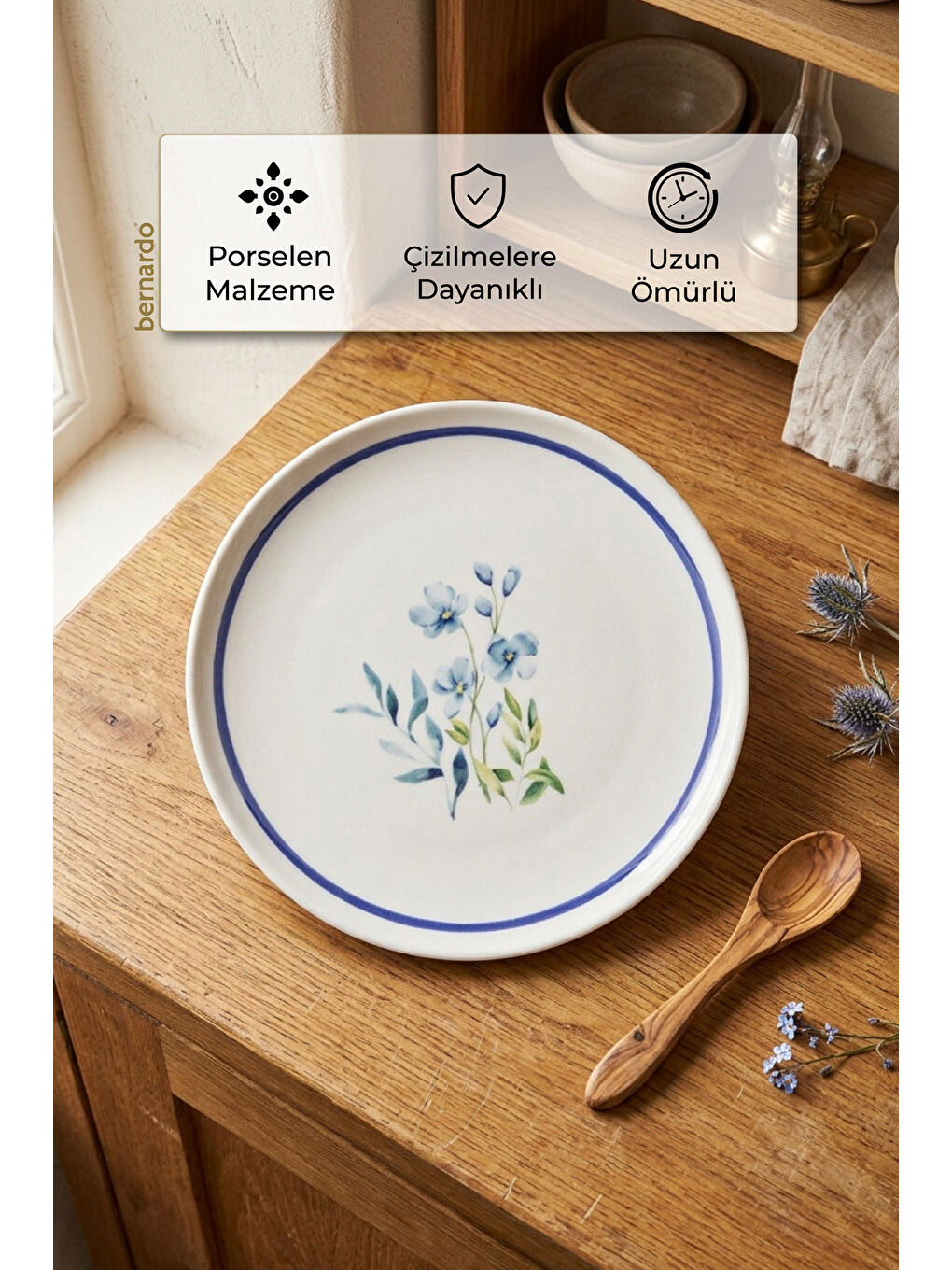 Beyaz Clara 6 Parça Pasta Takımı-4