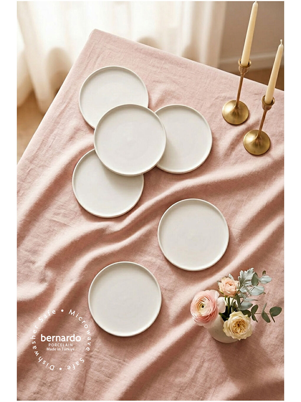 Vera 6 Parça Pasta Takımı Beyaz