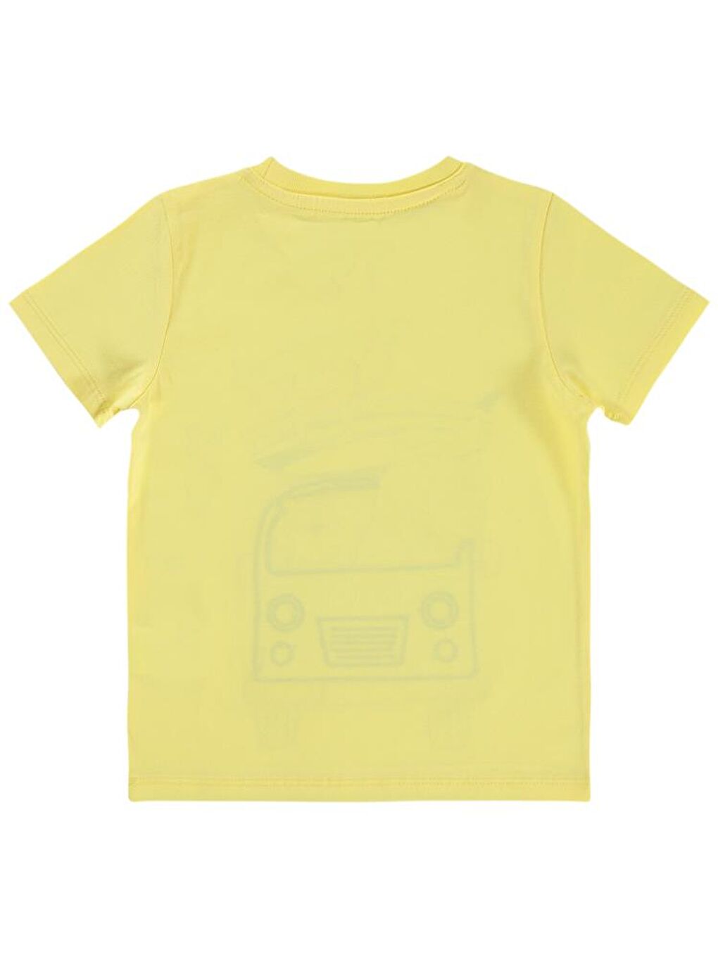 Sarı Boys Tatilci Arkadaşlar Baskılı 2-5 Yaş Tişört-1
