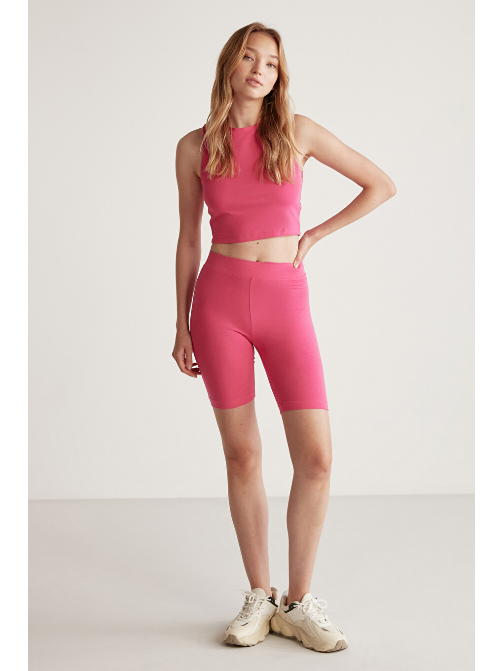 Trıcıa Basic Pembe Şort-1