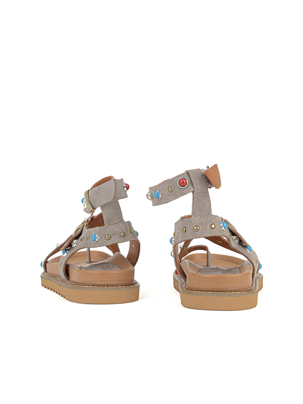 Bej Kadın Hakiki Deri Sandalet 1611050Z8518 Vizon-2