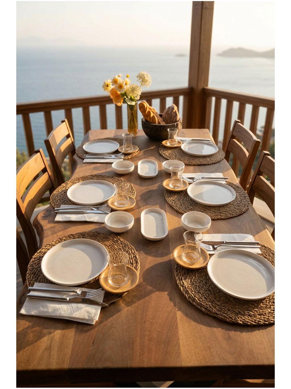 Lily 12 Parça Kahvaltı Takımı Beyaz-3