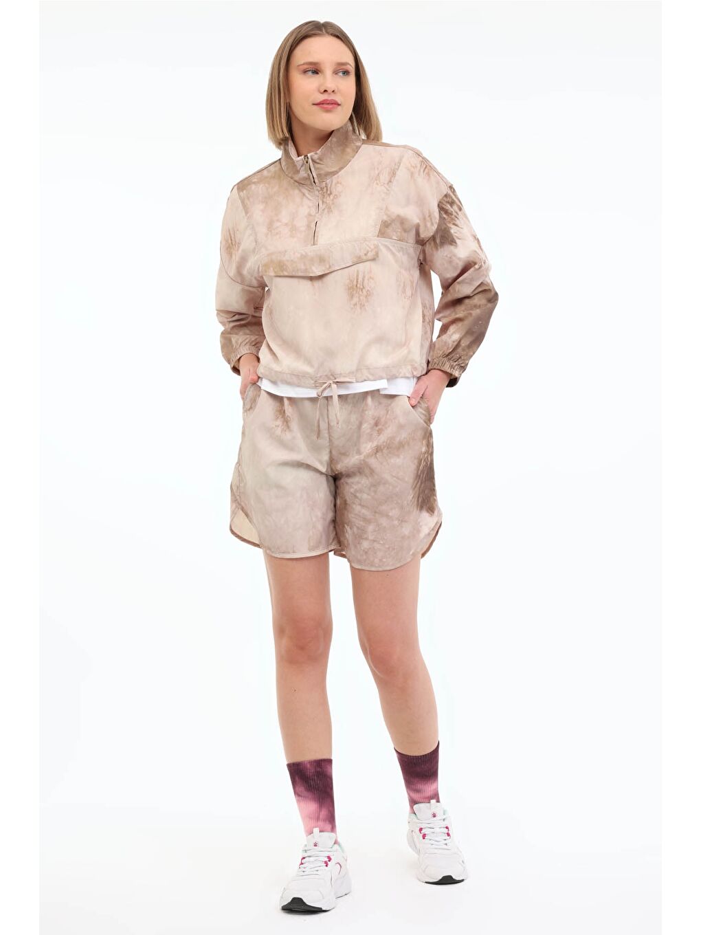 WL DUSTIN 20QU-04-15 5FX Haki Kadın Şort-2