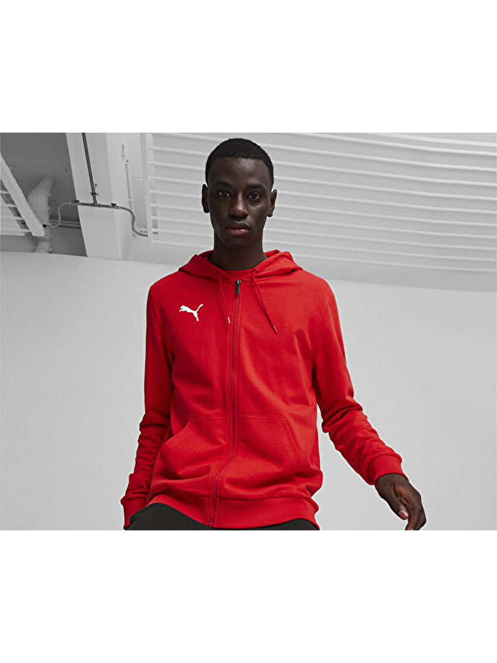 Teamgoal Casuals Hooded Jacket Erkek Futbol Fermuarlı Sweatshirt 65859501 Kırmızı-2