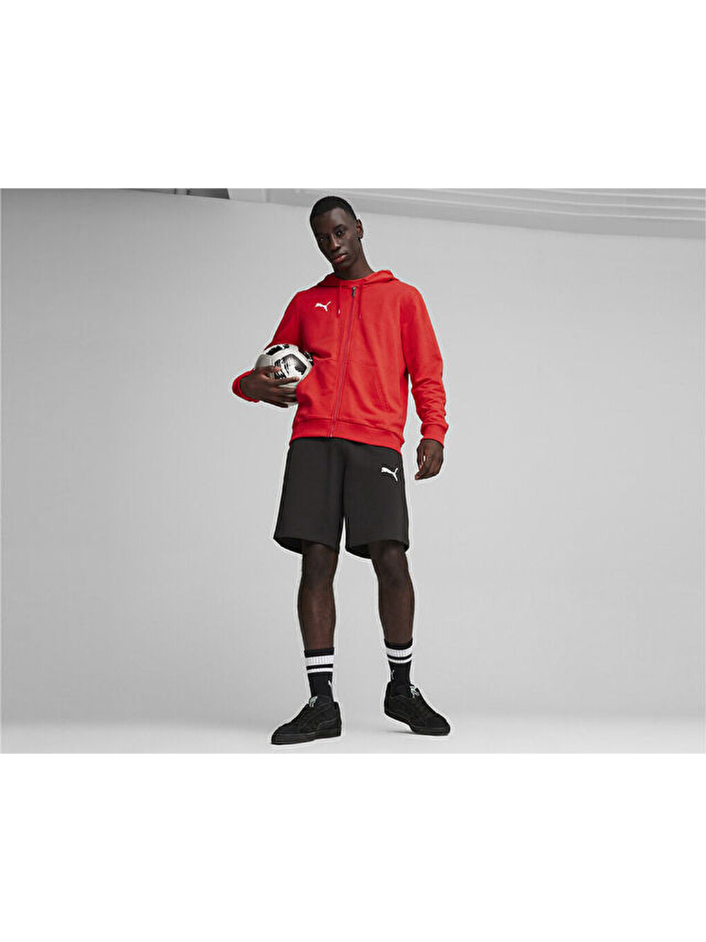 Teamgoal Casuals Hooded Jacket Erkek Futbol Fermuarlı Sweatshirt 65859501 Kırmızı-3
