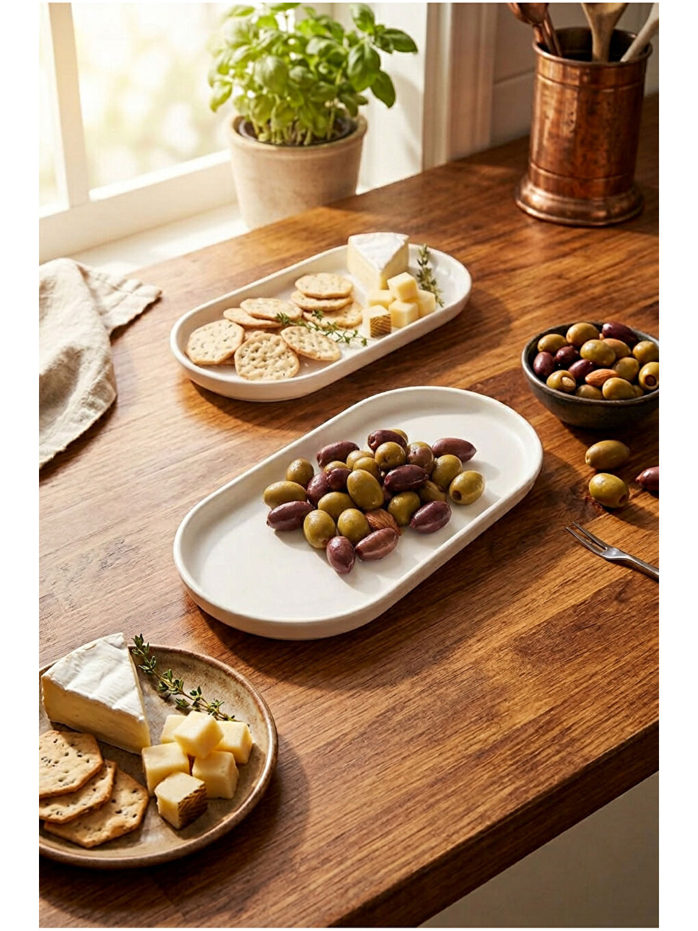 Lily 12 Parça Kahvaltı Takımı Beyaz-5