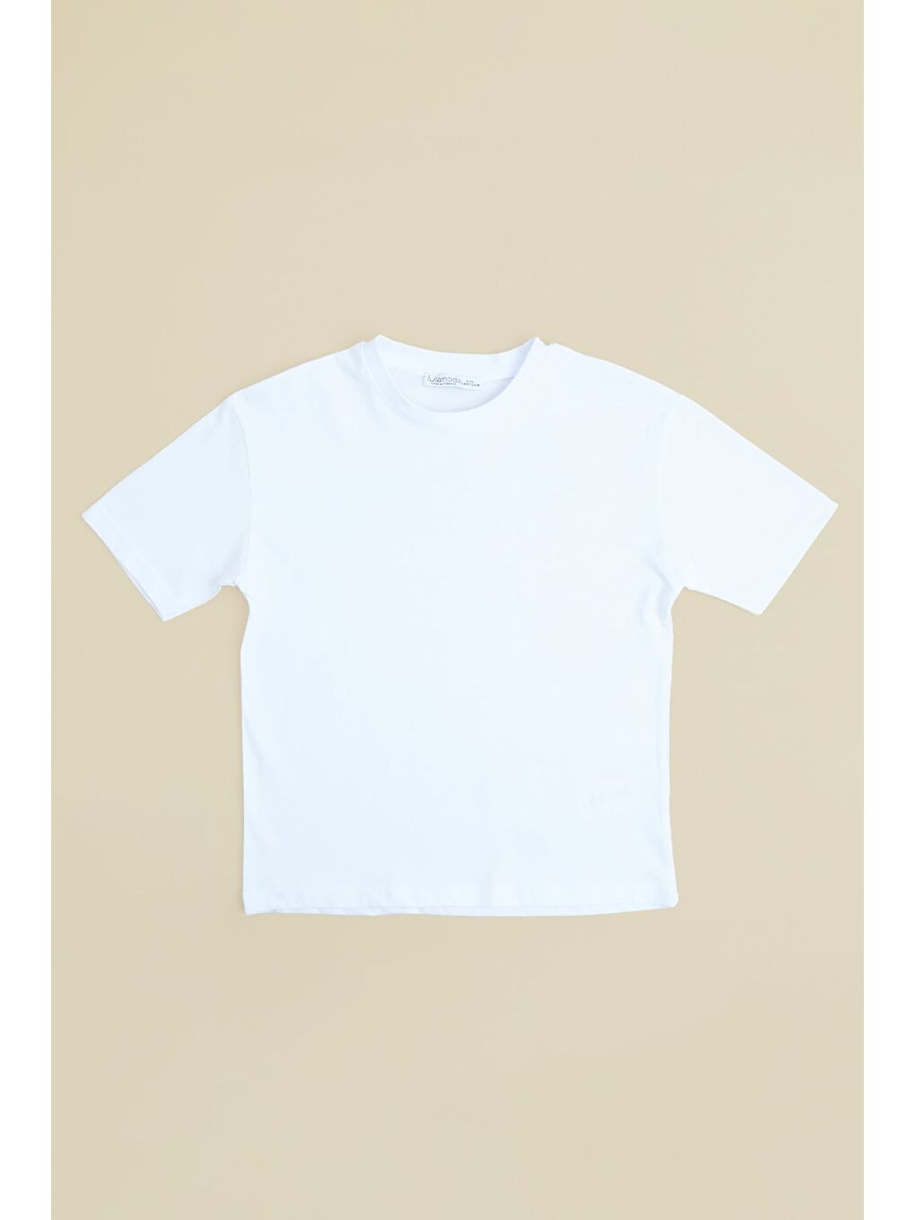 Beyaz Arkası Yazı Baskılı Oversize Erkek Çocuk Tişört