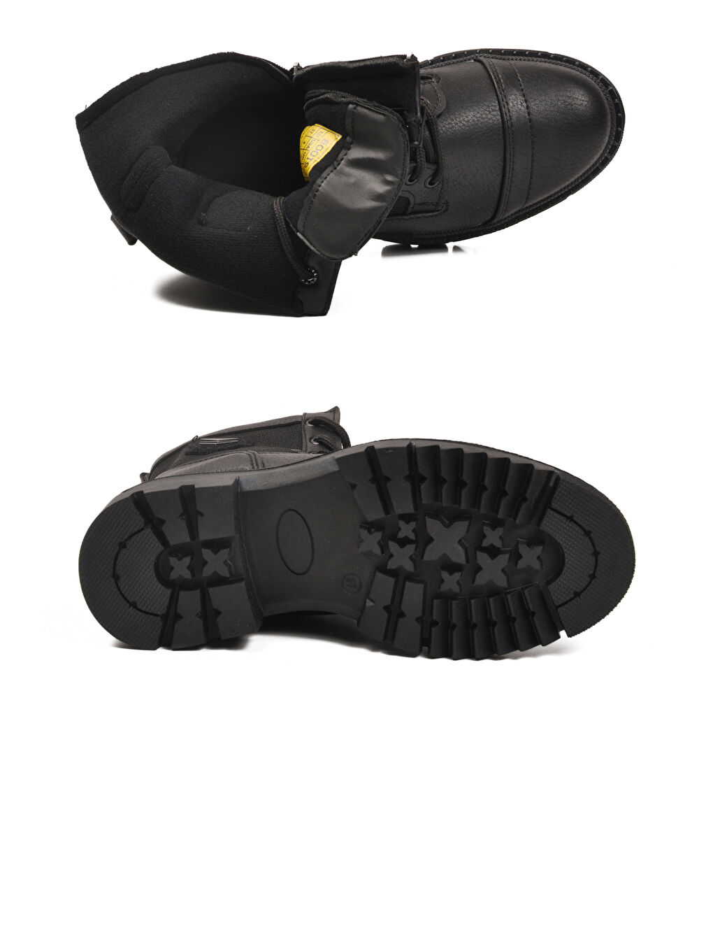 Siyah İçi Polarlı Kaymaz Taban Fermuarlı Unisex Bot 2100 G-4