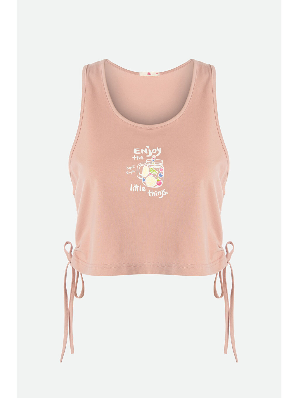 Lila Kadın Pamuklu Yandan Bağlamalı Büzgülü Şortlu Pijama Takımı-1