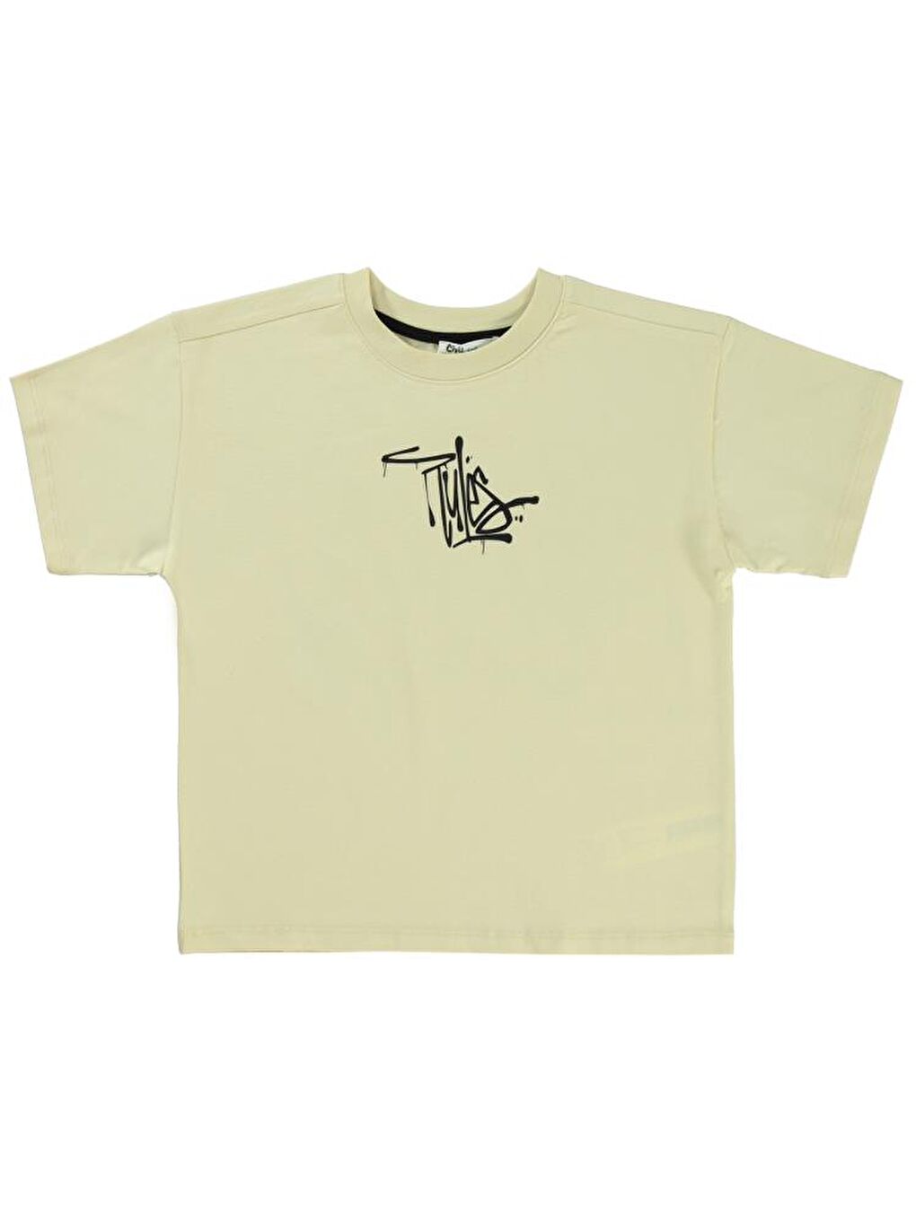 Bej Boys Comfort Zone Baskılı 10-13 Yaş Tişört-1