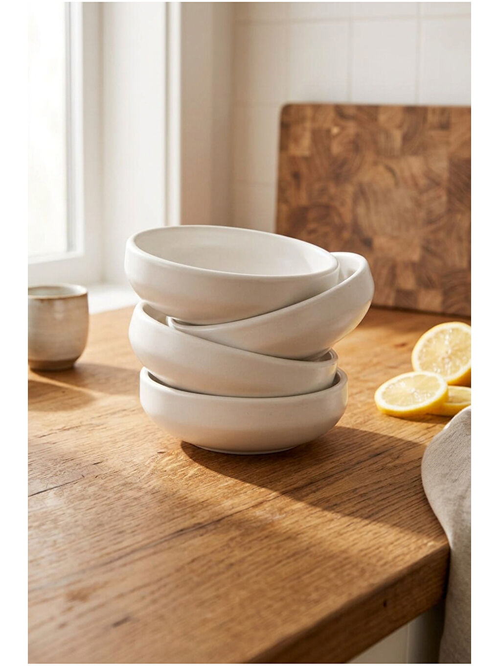 Lily 12 Parça Kahvaltı Takımı Beyaz-7