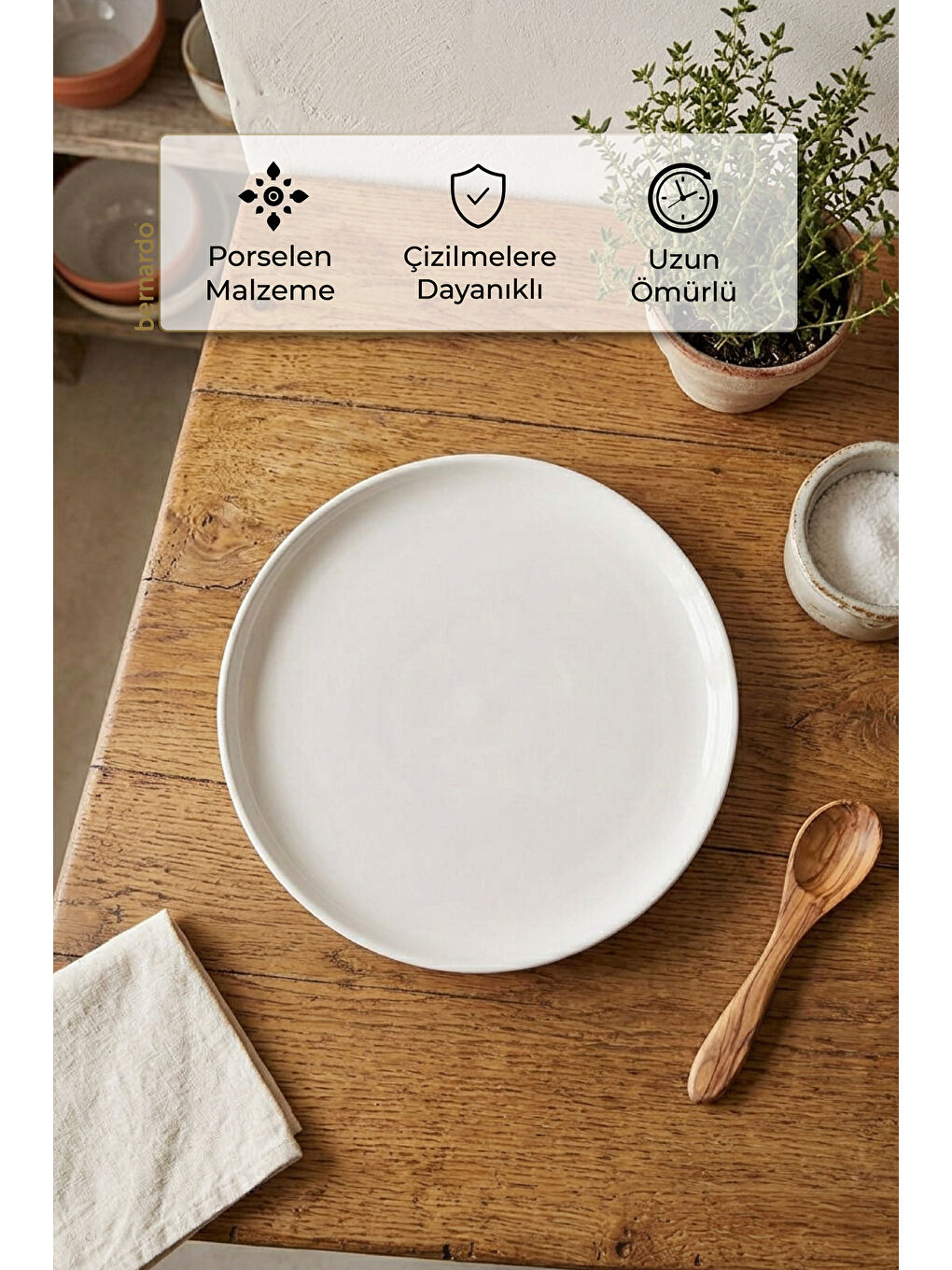 Vera 6 Parça Pasta Takımı Beyaz-7