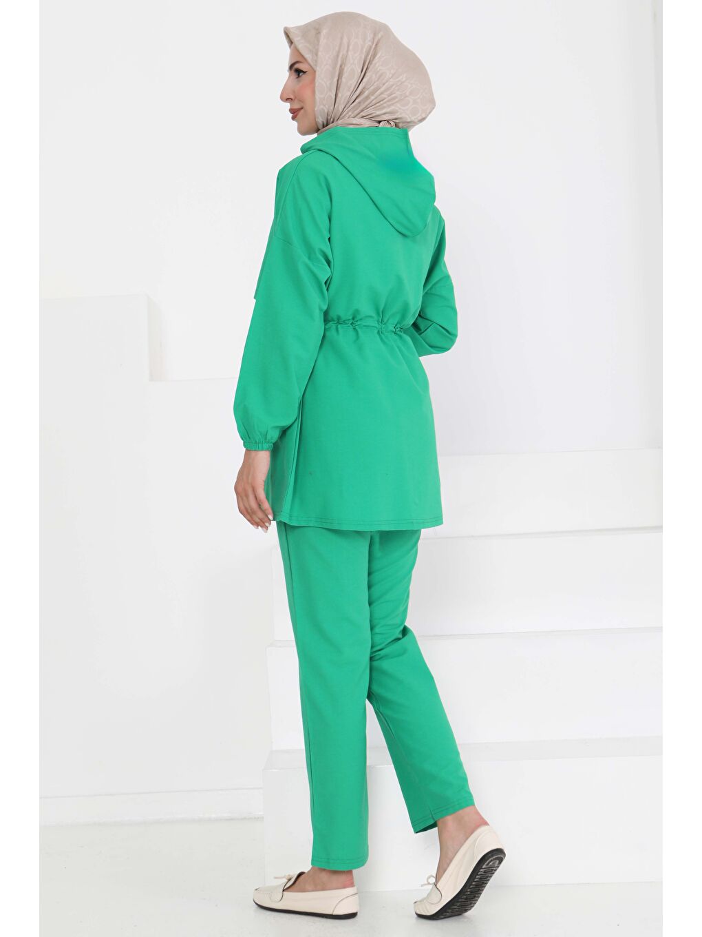 Yeşil Önden Bağlamalı İkili Takım Yesil - 27073-4