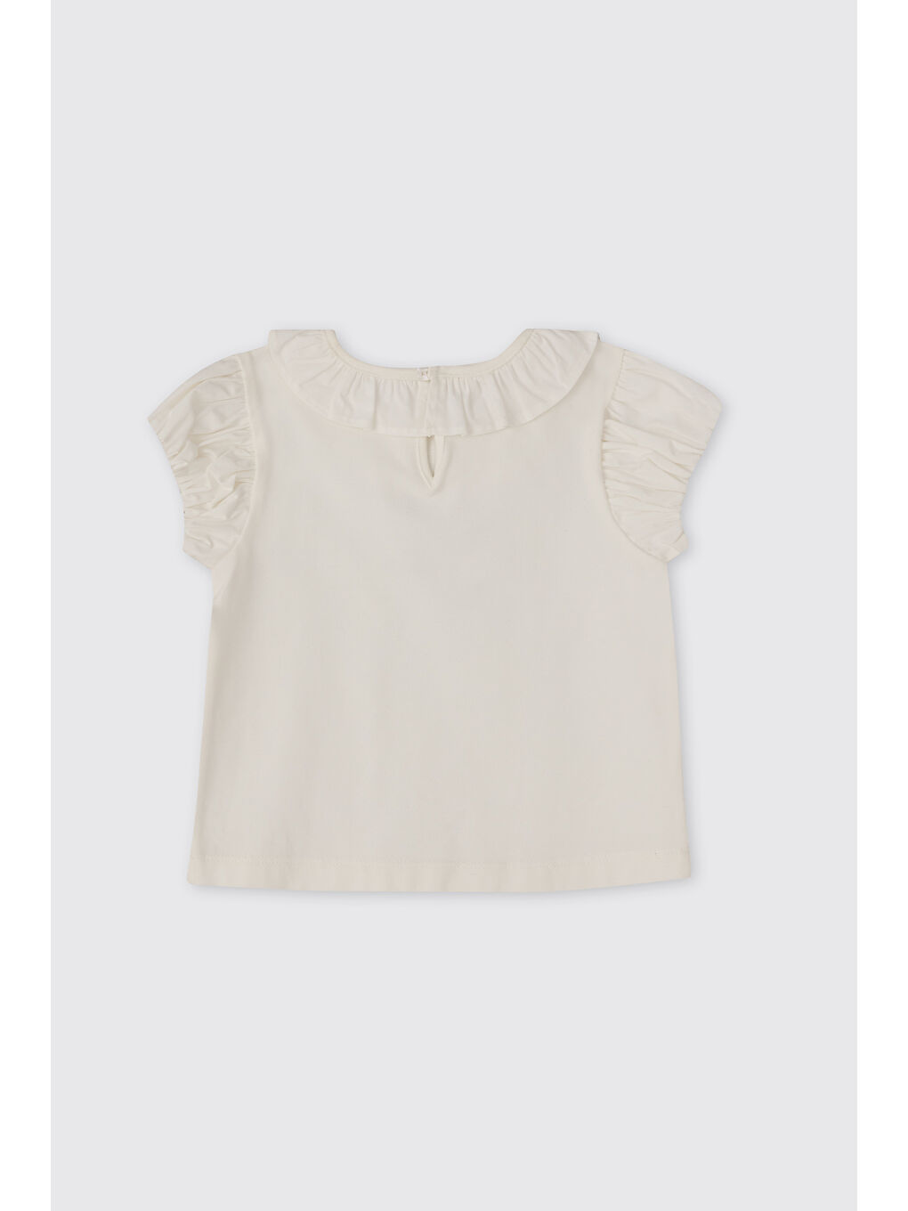 Kız Bebek Gold Baskılı Ekru Tişört-1