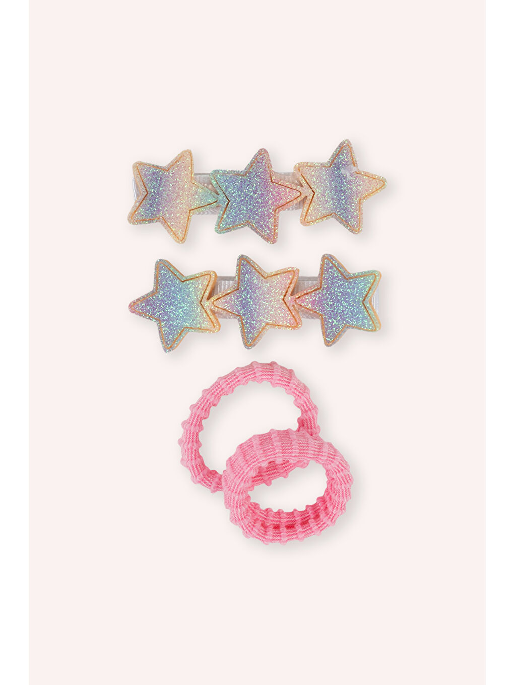 Karışık Kız Çocuk Yıldız Detaylı Toka Seti