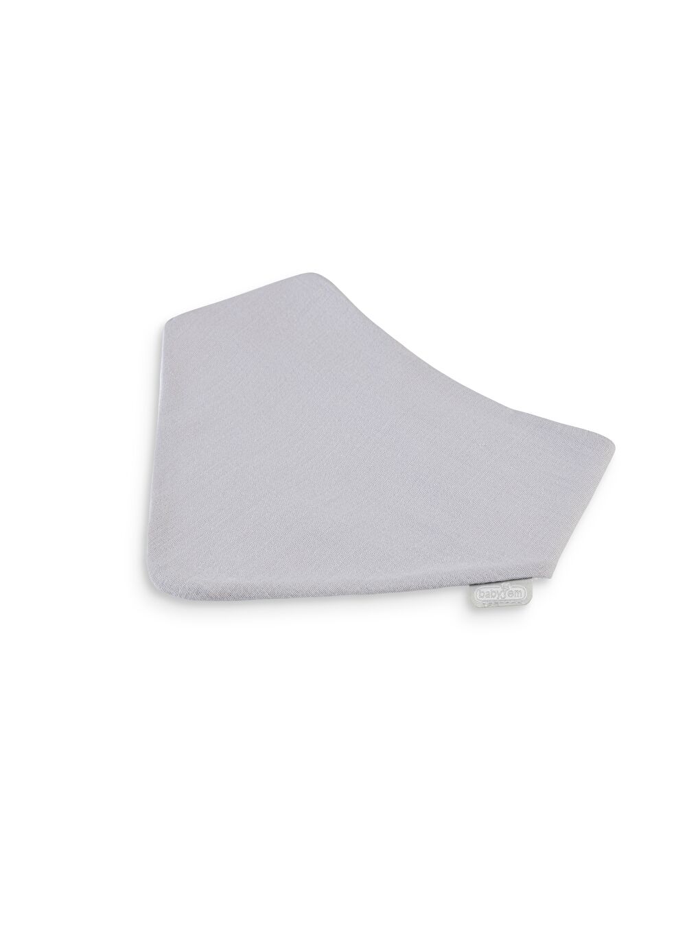 736 Silikon Diş Kaşıyıcılı Müslin Önlük Gri-3