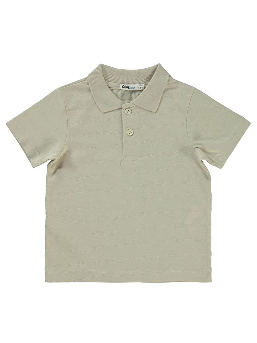 Bej Boys Çizgili 2-5 Yaş Tişört